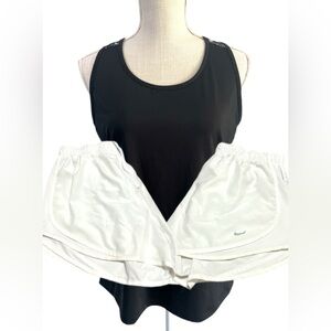 Prince Black Tank Top and White Nike shorts Size -L